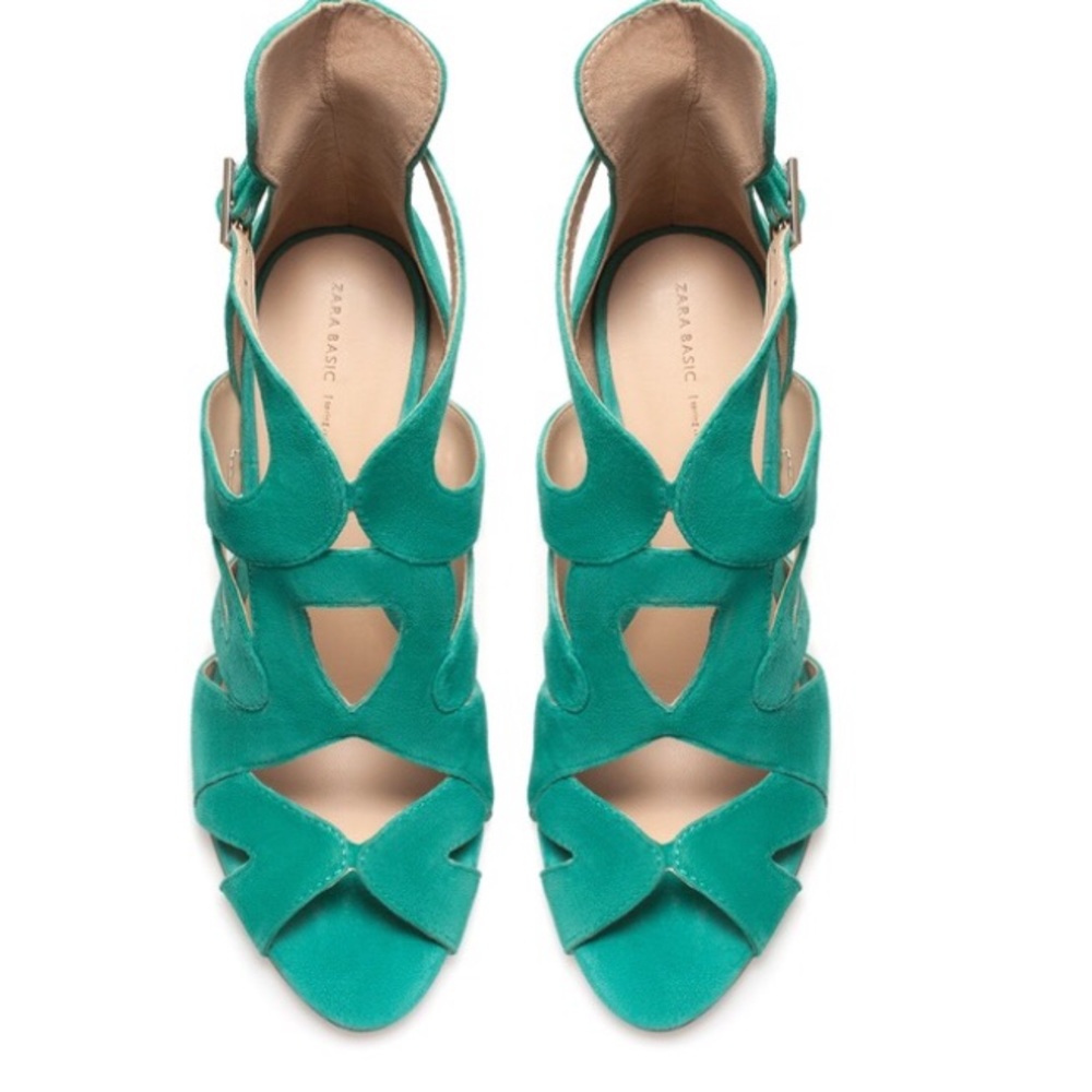 Zara suede heels